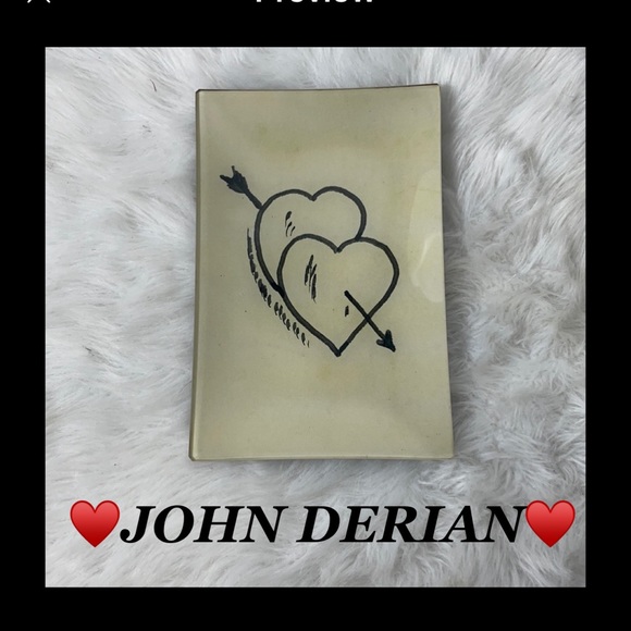 JOHN DERIAN Other - JOHN DERIAN TWO OF HEARTS TRAY